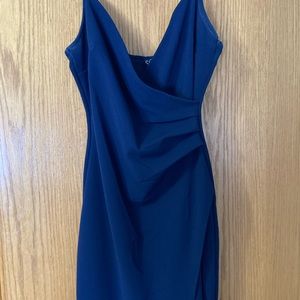 long navy dress